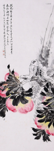 A Chinese Painting By Zheng Wuchang on Paper Album
