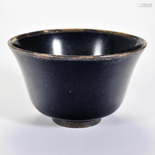 A Monochrome Lacquer Cup Qing Dynasty