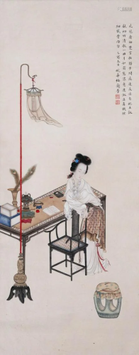 A Chinese Scroll Painting By Song Wenzhi