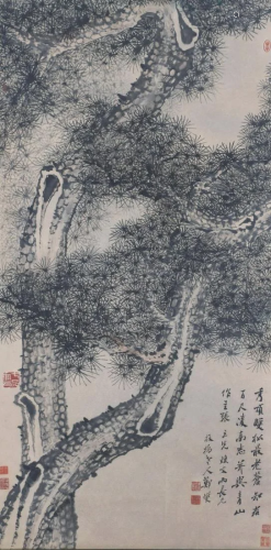 A Chinese Scroll Painting By Zheng Banqiao