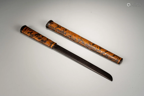 Bamboo Inlaying Sandalwood Paper Knife