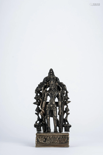 Silver Standing Figure of Avalokitesvara