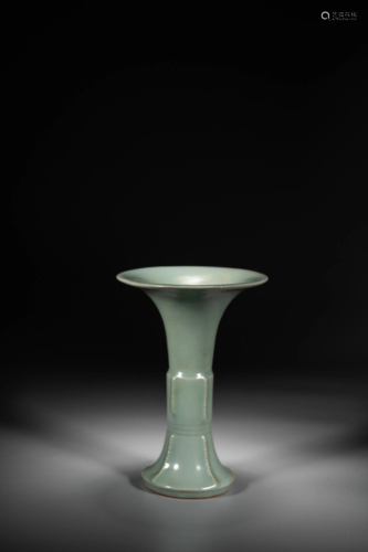 Celadon Glaze Beaker Vase