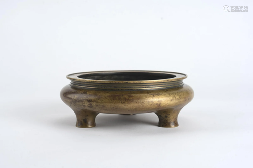 Bronze Bronze Tripod Censer