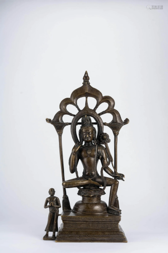 Bronze Statue of Avalokitesvara, Nepal Style