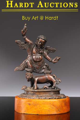 RARE SCULPTURE OF DORJE DROLO