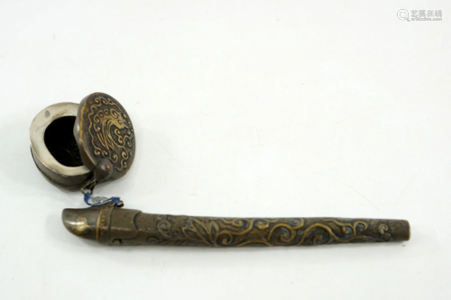 Artisan volume ink cartridge made of bronze, circa