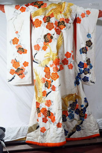 Traditional Japanese Wedding Kimono Handmade Tissue