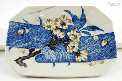 Japanese serving plate made of handmade ceramic size 18
