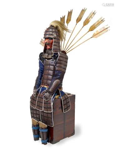 A FINE AND RARE TAMTAMI GUSOKU (FOLDING ARMOR) WITH A TENGU ...