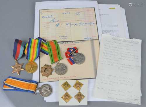 A WWI medal group to Lieut S.G Rendel and to his son A.C Lor...