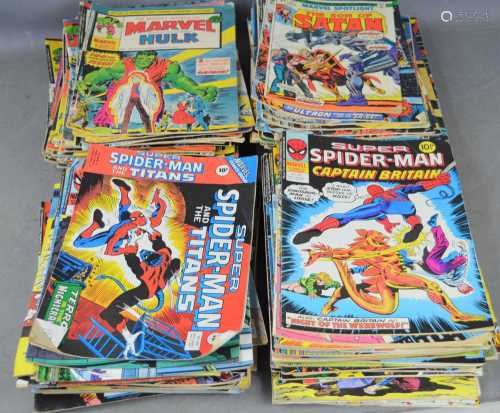 A large group of vintage Marvel comics, 