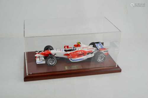 A Panasonic Toyota Racing model, with Fly Kingfisher livery,...