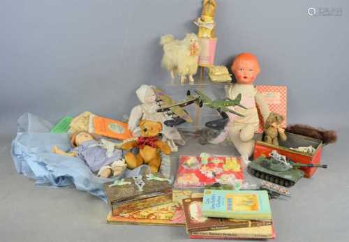 A group of vintage toys and books to include Dinky, Beatrix ...