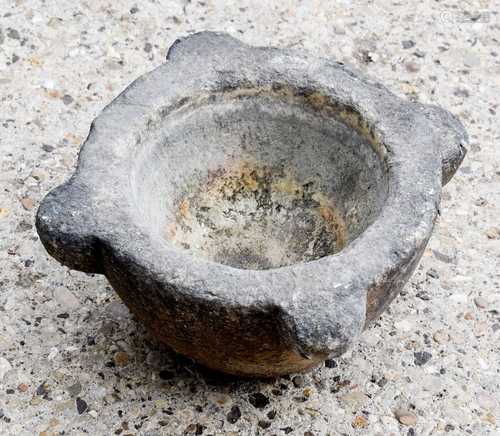 A large 19th century stone pestle20cm high