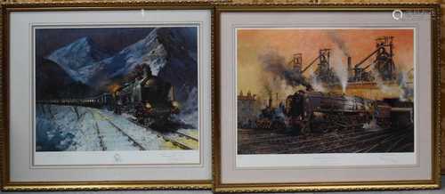 Terence Cuneo, two signed prints, one titled Last of the Ste...