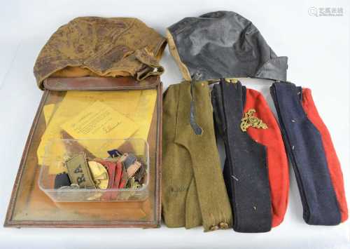 A pair of WWII Royal Artillery SNCO Side Caps together with ...