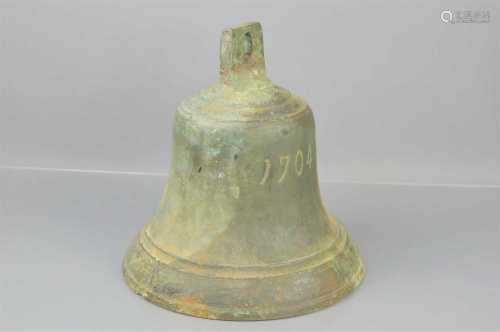 An 18th century bronze ships bell found by fishing trawler t...