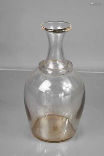 French glass cider carafe circa 1840.