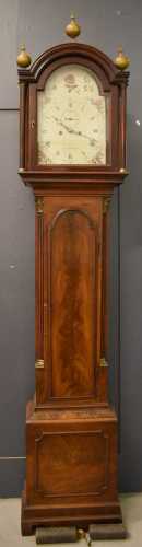 A J.A Warren of Canterbury 19th century mahogany longcase cl...