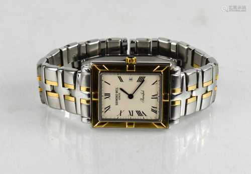A Raymond Weil stainless steel wristwatch. [Newly serviced, ...