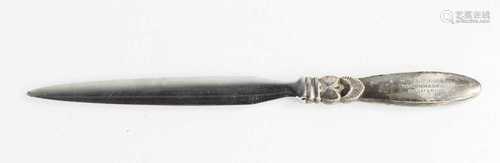 A Georg Jensen sterling silver letter opener19.5cm