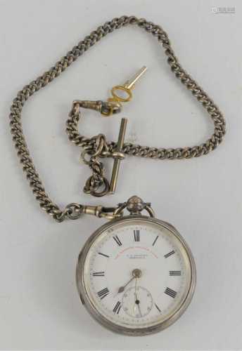 A J.G Graves express English lever silver pocket watch and A...