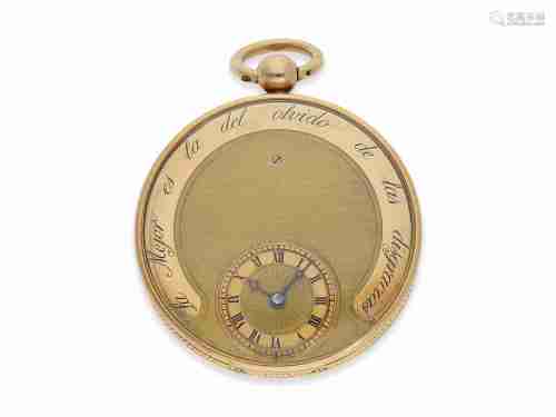 Pocket watch: very fine gold/enamel lepine, type 'Médaillon ...