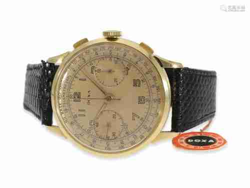 Wristwatch: early gold Doxa 'oversize' chronograph, probably...