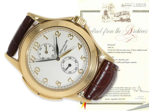 Wristwatch: almost like new large Patek Philippe 'CALATRAVA ...