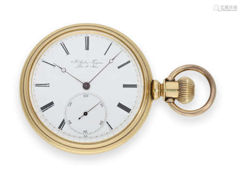 Pocket watch: heavy, unusual Ankerchronometer, Ulysse Grandj...