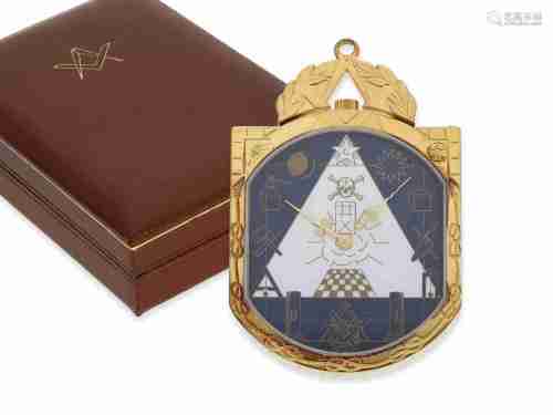 Pocket Watch/pendant watch: limited edition Minerva Masonic ...
