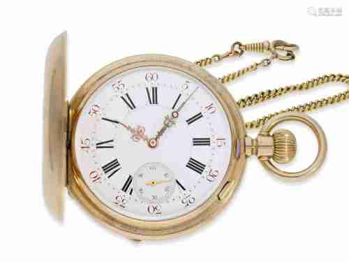 Pocket watch: fine Louis XV gold hunting case watch from nob...