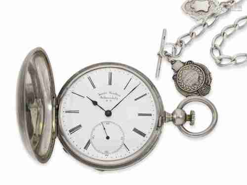 Pocket watch: extremely unusual American hunting case watch ...