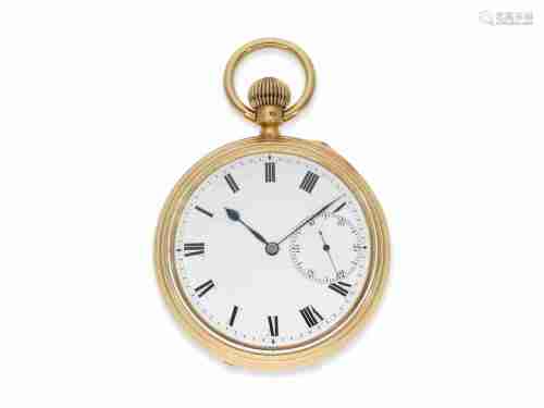 Pocket watch: important English tourbillon with extremely ra...
