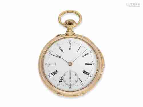 Pocket watch: pink gold precision pocket watch, Ankerchronom...