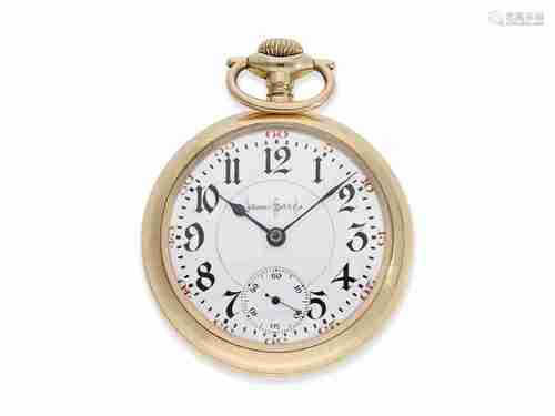 Pocket watch: very rare Illinois railway watch, top model 'B...