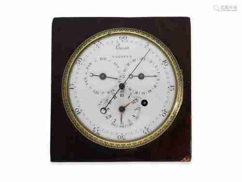 Table clock: extremely rare astronomical table clock/ deck c...