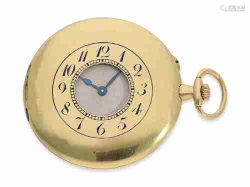 Pocket watch: ultra thin half hunting case watch, so-called ...