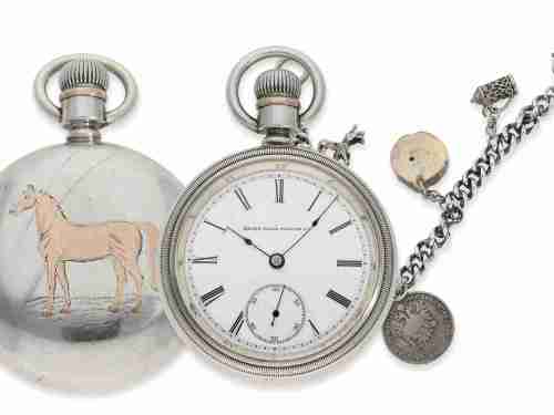 Pocket watch: heavy American pocket watch with special case ...