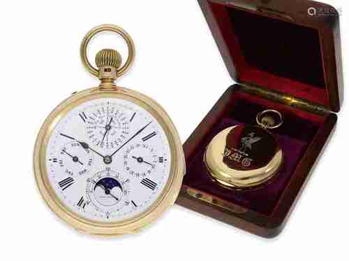 Pocket watch: technically highly interesting and very rare a...