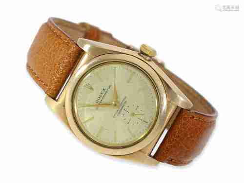 Wristwatch: early rare pink gold Rolex chronometer, Referenc...