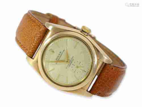 Wristwatch: early rare pink gold Rolex chronometer, Referenc...