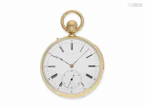 Pocket watch: very fine gold pocket watch repeater, Breguet ...