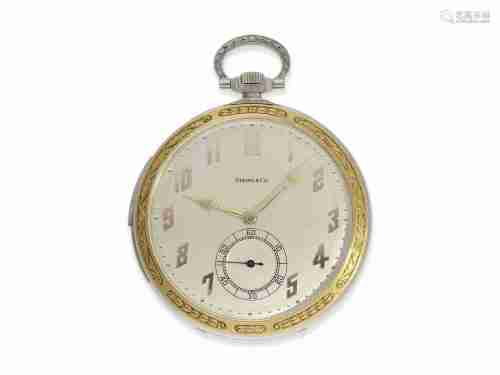Pocket watch: very attractive large 2-coloured dress watch w...