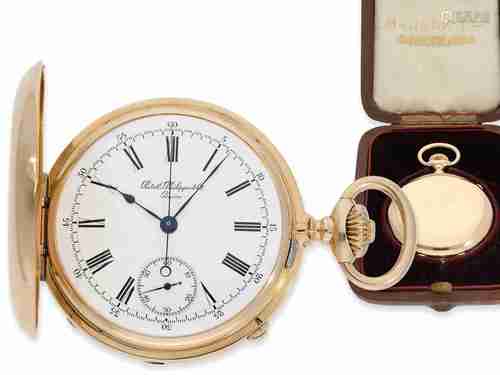 Pocket watch: early Patek Philippe Ankerchronometer with chr...