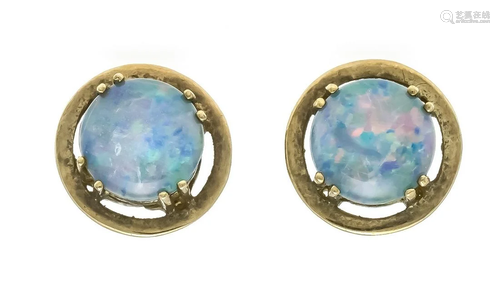 Opal ear studs GG 333/000 wit