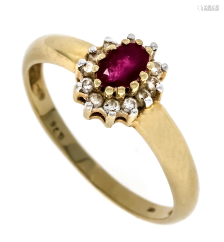 Ruby-brilliant ring GG 585/00
