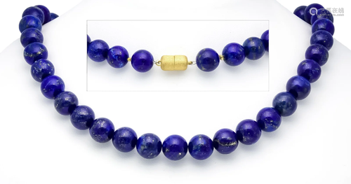 Lapis lazuli necklace with lo