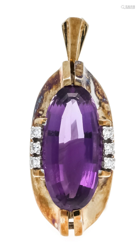 Amethyst diamond pendant GG 5